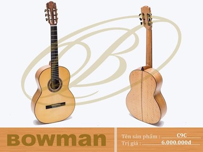 Đàn guitar - BOWMAN Classic C9C